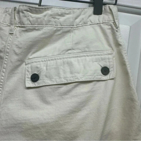 Everlane the tourist organic cotton high waist wide leg shorts size 10 - Picture 8 of 12